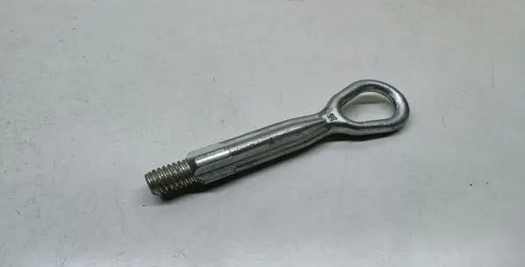 Towing hook eye
