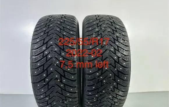 KIA Optima R17 winter/snow tires with studs NORDMAN8