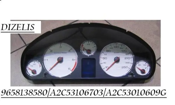 Peugeot 407 Speedometer (instrument cluster) 9658138580 A2C53106703