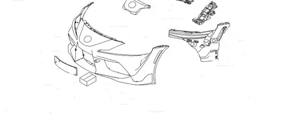 Toyota Supra A90 Front bumper mounting bracket 51118811178