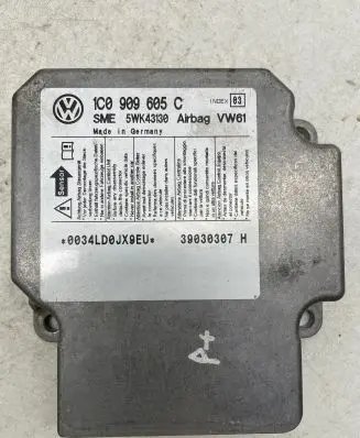 Volkswagen PASSAT B5.5 Airbag control unit/module 1C0909605C 5WK43130 39030307H