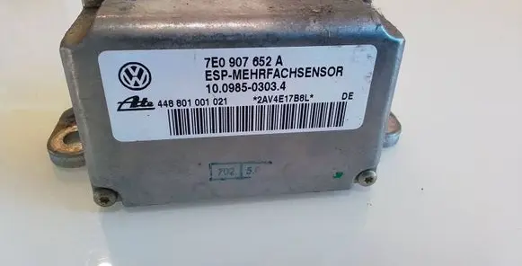Porsche Cayenne (9PA) ESP acceleration yaw rate sensor 7E0907652A 10098503034 448801001021