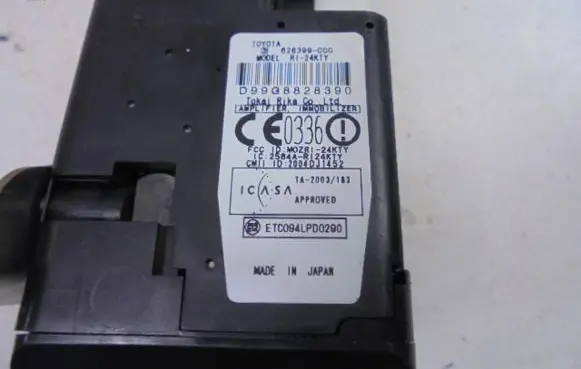 Toyota Prius (NHW20) Ignition lock 626399-000
