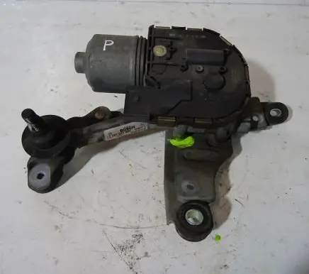 Front wiper linkage and motor