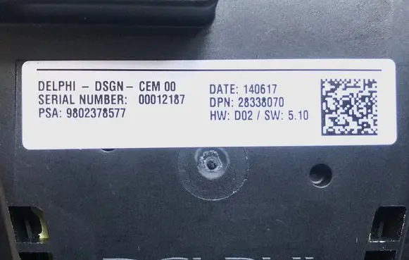 Peugeot 508 Multifunctional control switch/knob 9802378577 28338070 00012187