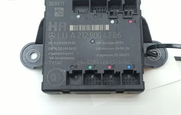 Mercedes-Benz C W204 Door control unit/module A2129004206 A2128209026 A2129020003