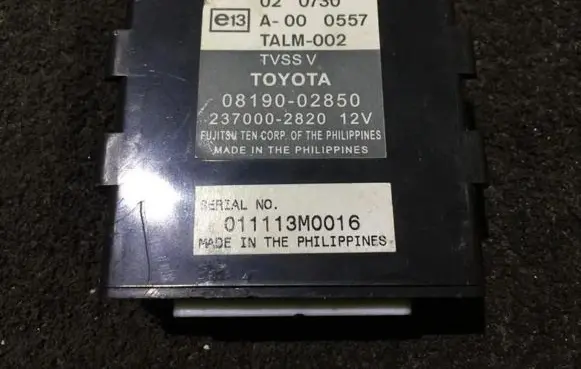 Toyota Corolla E110 Other control units/modules 081902850 237000-2820