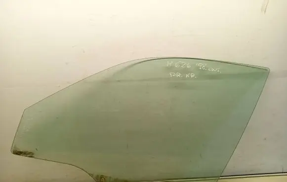 Mazda 626 Front door window glass four-door