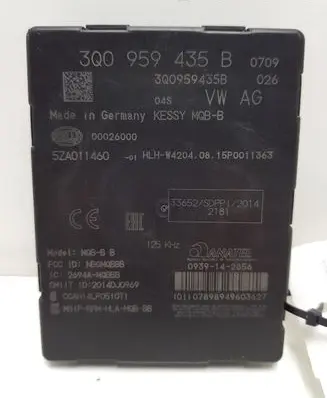 Keyless (KESSY) go control unit/module