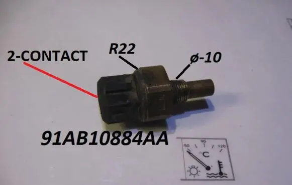 Ford Fiesta Coolant temperature sensor 91AB10884AA