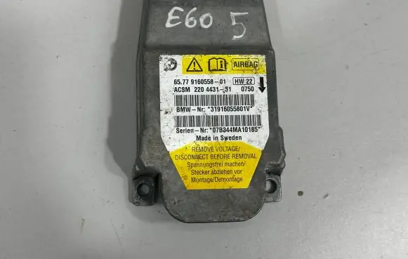 BMW 5 E60 E61 Airbag control unit/module 9160558 9172019