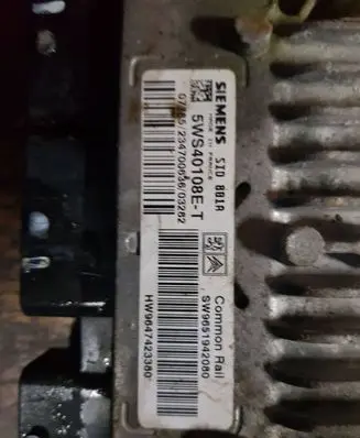 Peugeot Partner Engine control unit/module 5WS40108ET SW9651942080 HW9647423380