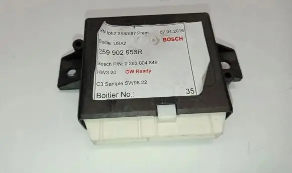 Renault Clio IV Trunk lid opening control unit 