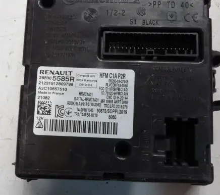 Renault Trafic III (X82) Ignition key card reader 285905585R A2C10657510 21231912809799
