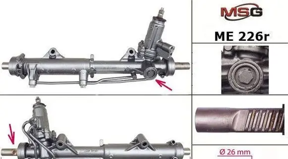 Mercedes-Benz C W204 Steering rack A2044600600 A2044605300 A2044604300
