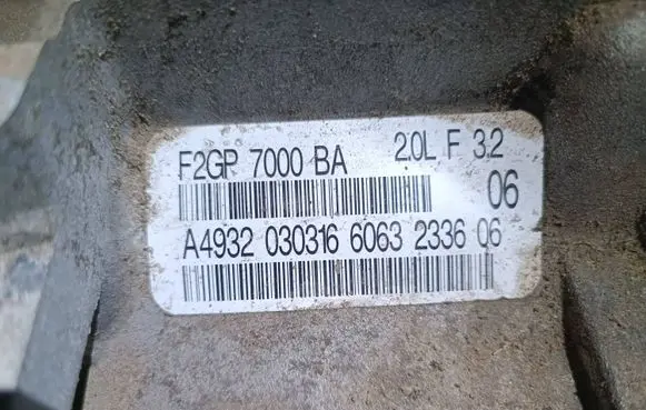 Ford Fusion II Automatic gearbox F2GP7000BA A4932030316