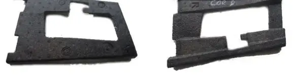 Opel Corsa D Spare wheel mounting bracket 