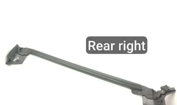 Porsche Taycan 9J1 Rubber seal rear door window/glass 9J1839871