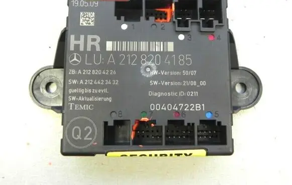 Mercedes-Benz E W212 Door control unit/module A2128204185