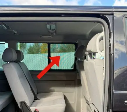 Volkswagen Transporter - Caravelle T5 Rear side window 43R004343 DOT609AS2M10