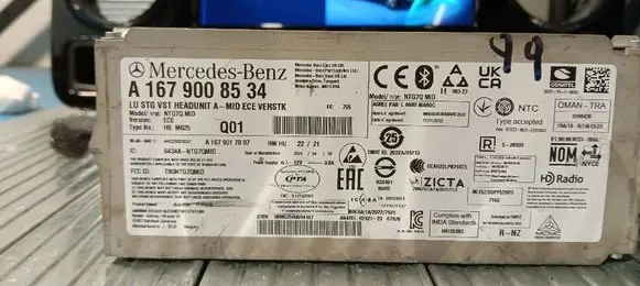Mercedes-Benz GLE W167 Radio/CD/DVD/GPS head unit A1679008534