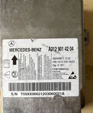 Mercedes-Benz E W212 Airbag control unit/module 5WK43871 A2129014204