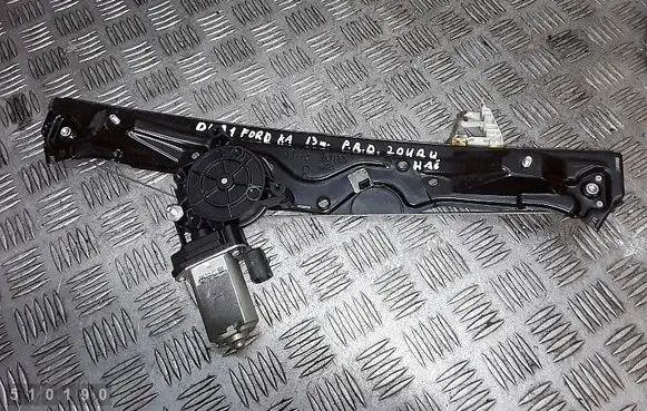 Rear door window regulator with motor