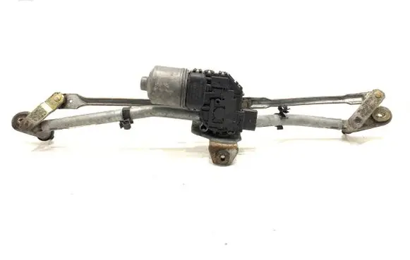 Front wiper linkage and motor