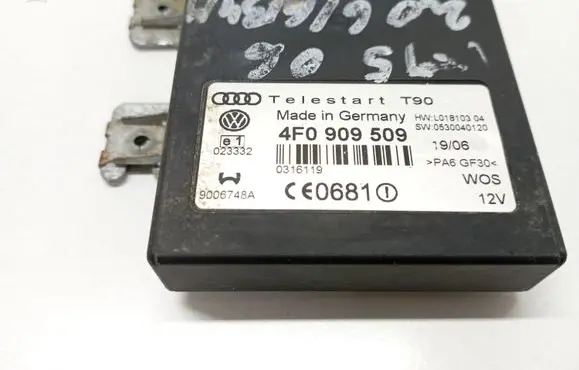 Volkswagen Transporter - Caravelle T5 Auxiliary heating control unit/module 4F0909509 L01810304 0530040120