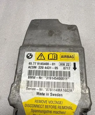 BMW 5 E60 E61 Airbag control unit/module 9145400 220443105 31914540001Y