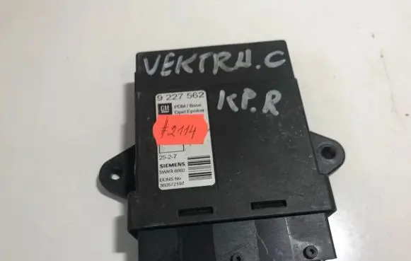 Opel Vectra C Door control unit/module 9227562 5wk46002