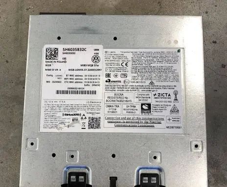 Volkswagen Golf VIII MMI control unit 5H6035832C 5H6035832