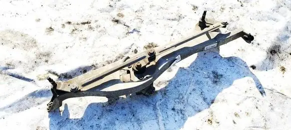 Front wiper linkage and motor