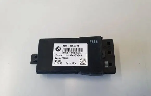 BMW 3 F30 F35 F31 Seat heating relay 9216468 07433626 2840078407300