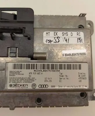 Audi A6 S6 C6 4F Screen/display/small screen 4F0919603A 6344UL047578035