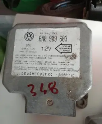 Volkswagen Sharan Airbag control unit/module 6n0909603