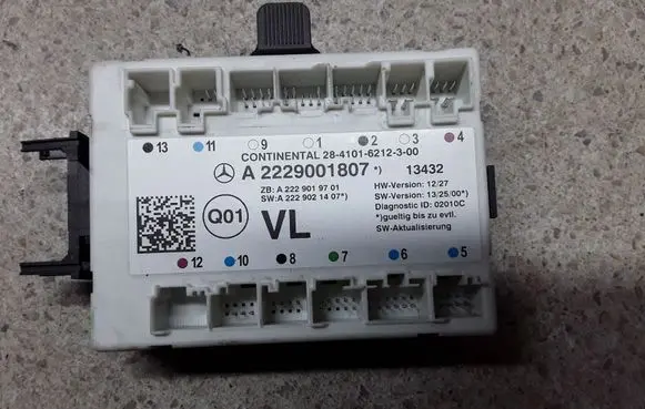 Mercedes-Benz S W222 Door control unit/module A2229001807