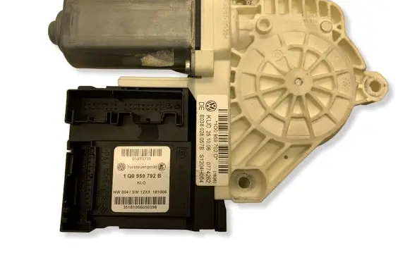Volkswagen Eos Front door window regulator motor 1Q0959792B