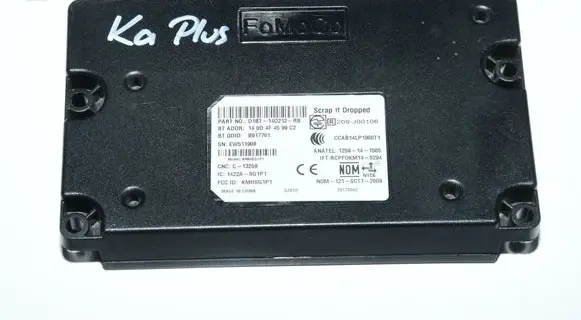 Ford Ka Central body control module D1BT-14D212-RB