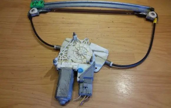 Peugeot 607 Rear door window regulator with motor 9632243180