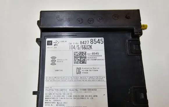 Buick Encore I Radio/CD/DVD/GPS head unit 84278545