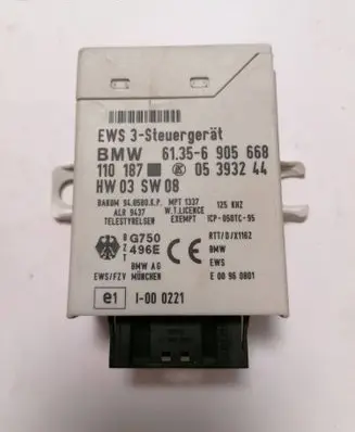 BMW 5 E39 Immobilizer control unit/module 61356905668 05393244 110187