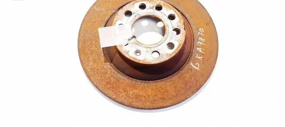Audi A6 S6 C6 4F Rear brake disc neventiliuojamas