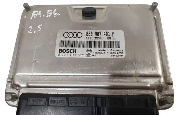 Audi A4 S4 B6 8E 8H Engine control unit/module 8E0907401M 1039S04219 0281011255