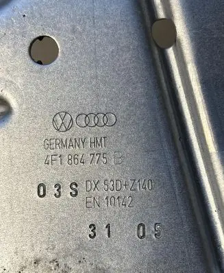 Audi A6 S6 C6 4F Foot rest pad/dead pedal 4F1864775B EN10142 53DZ140