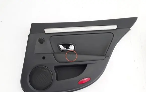 Rear door card panel trim