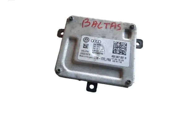 Volkswagen PASSAT B8 Headlight ballast module Xenon 4G0907697H