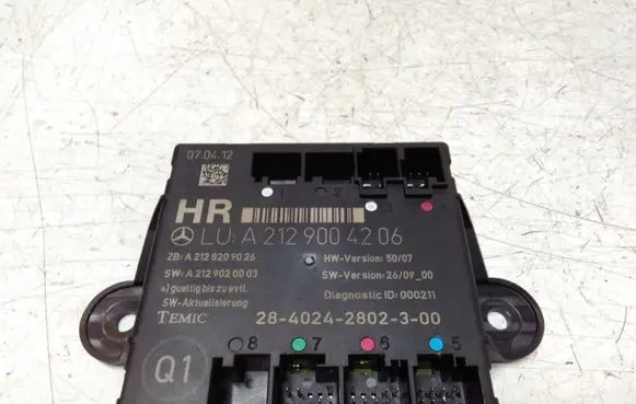 Mercedes-Benz E W212 Door control unit/module A2129004206 2840242802300