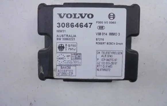 Volvo S40, V40 Door central lock control unit/module 30864647