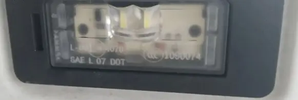 Number plate light